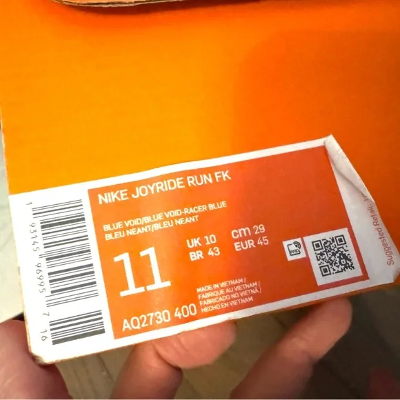 Men’s Nike White, Red, Yellow, and Blue Sneakers - Picture 8 of 8